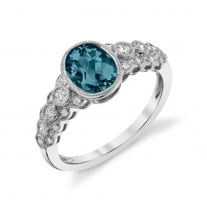 blue tourmaline ring